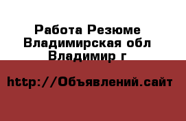 Работа Резюме. Владимирская обл.,Владимир г.